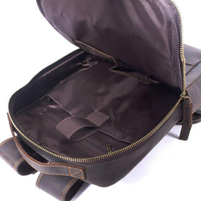 Mens Leather Backpack Vintage for Laptop