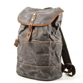 Mens Canvas Vintage Backpack Rucksack Drawstring