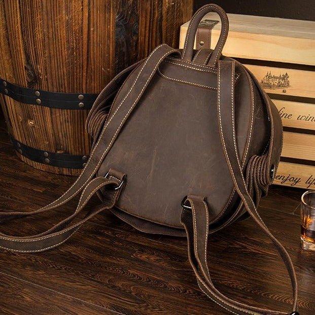 Pangolin Vintage Leather Backpack for Men