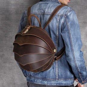 Pangolin Vintage Leather Backpack for Men