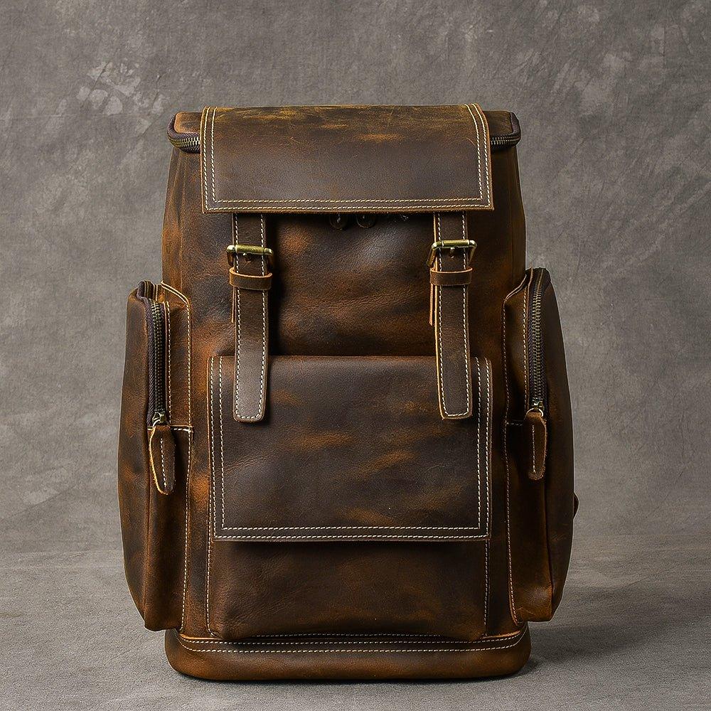 Large Leather Backpack Vintage