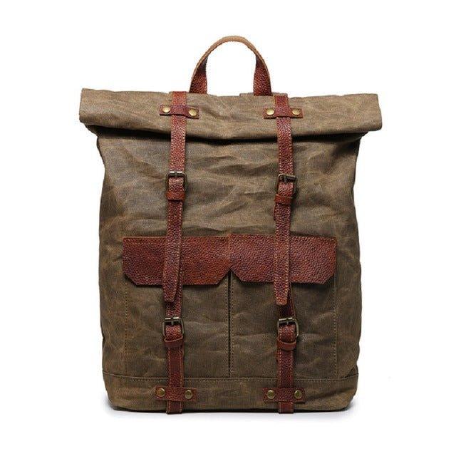 Canvas Vintage Backpack Roll Top