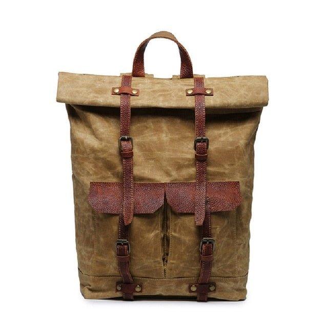 Canvas Vintage Backpack Roll Top