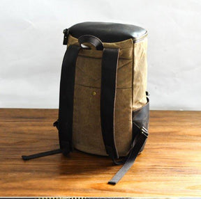 Large Wax Canvas Backpack Vintage Mens