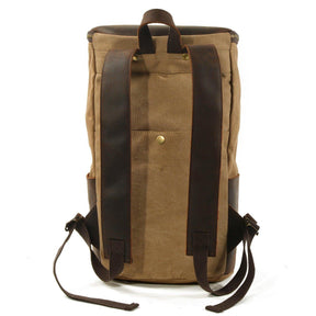 Large Wax Canvas Backpack Vintage Mens