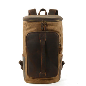 Large Wax Canvas Backpack Vintage Mens