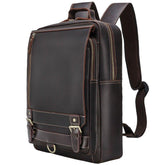 Trolley Sleeve Backpack Leather Mens