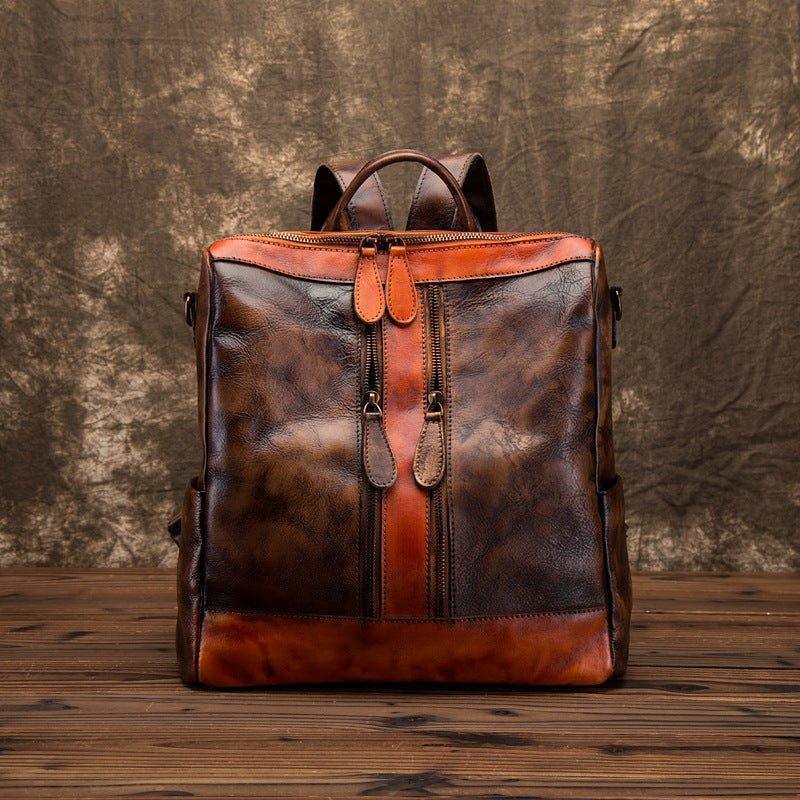 Vegan Convertible Leather Backpack for Women