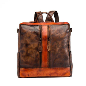 Vegan Convertible Leather Backpack for Women