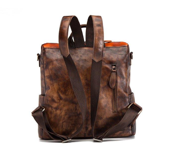 Vegan Convertible Leather Backpack for Women