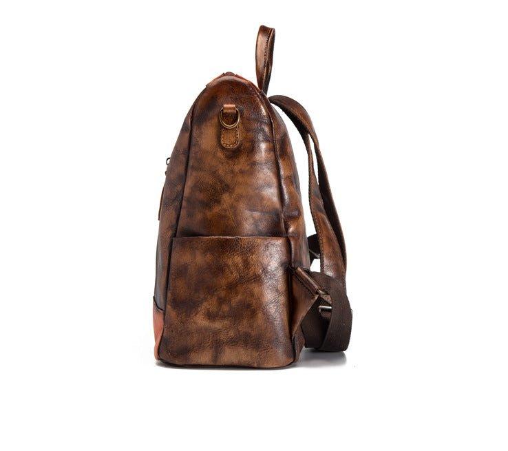 Vegan Convertible Leather Backpack for Women