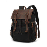 Woosir Waxed Canvas Laptop Backpack Mens