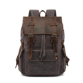 Woosir Waxed Canvas Laptop Backpack Mens