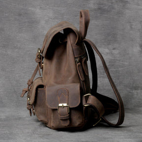 Woosir Women Backpack Leather Brown